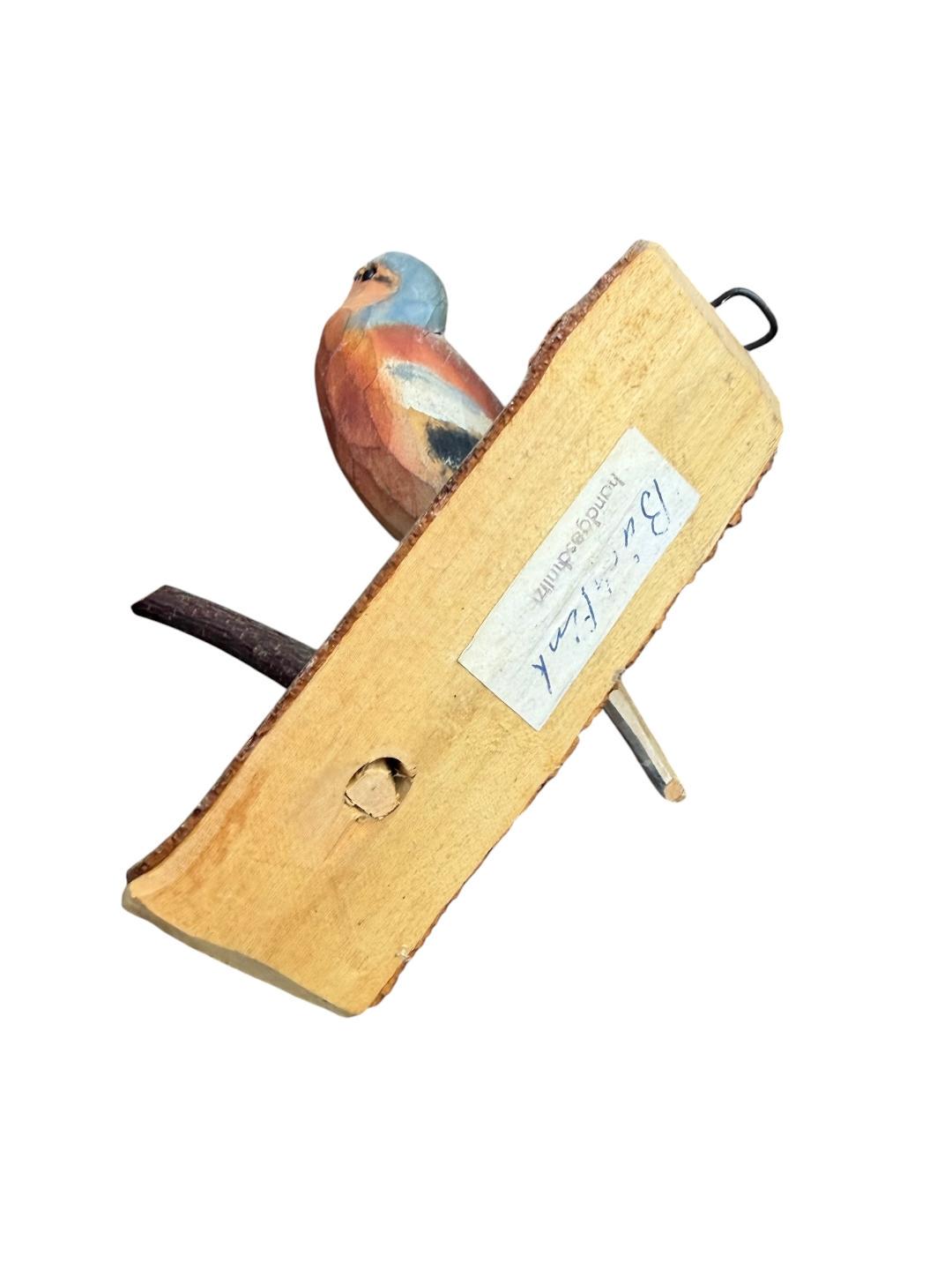 Austrian Folk Art Carved Wood Bird #88, 1930s