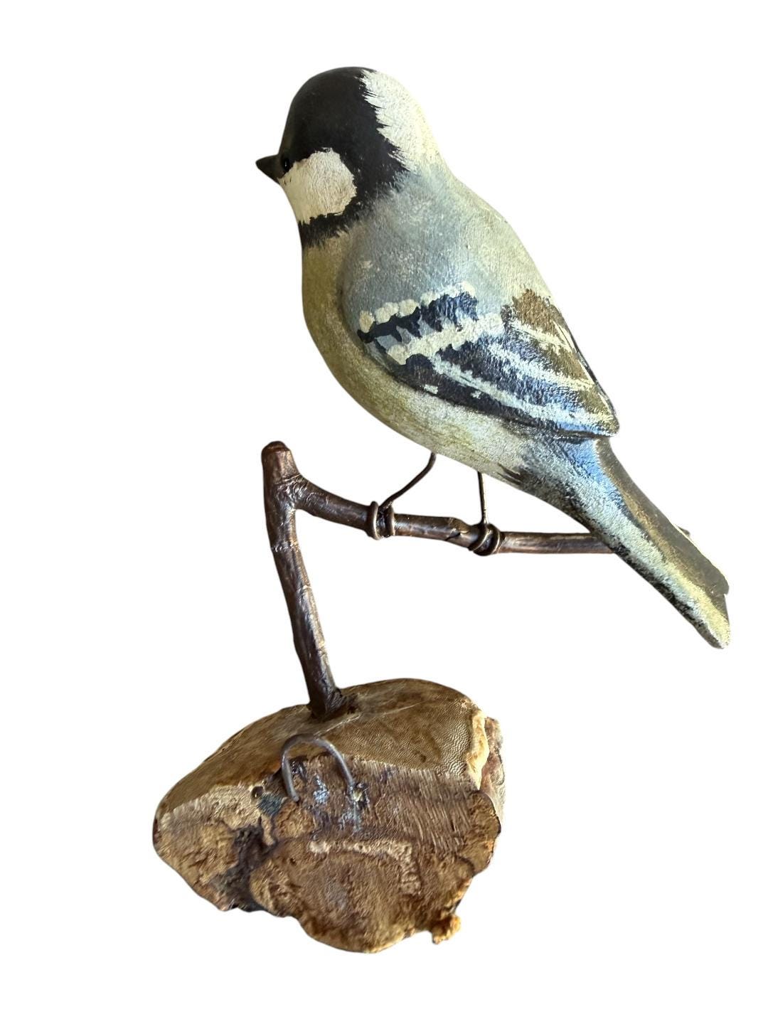Austrian Folk Art Carved Wood Bird #83, 1930s