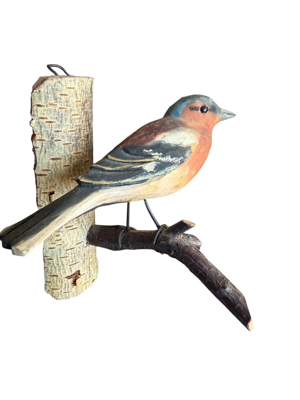 Austrian Folk Art Carved Wood Bird #88, 1930s