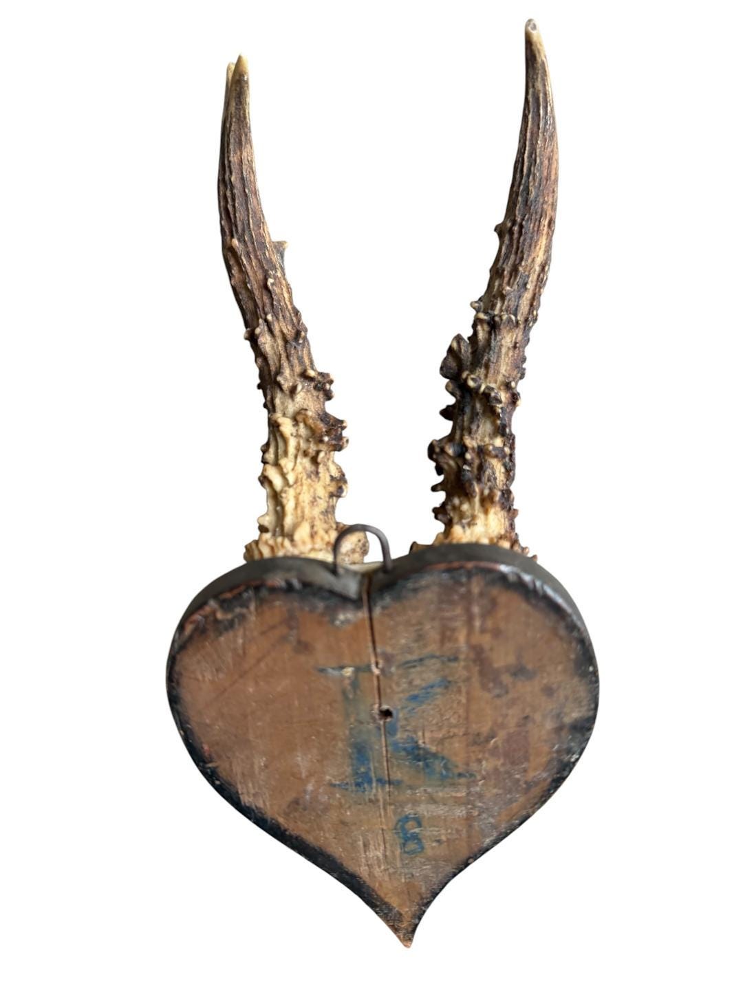 Roe Deer Trophy 217, Heart-Shaped Plaque, Circa 1920s