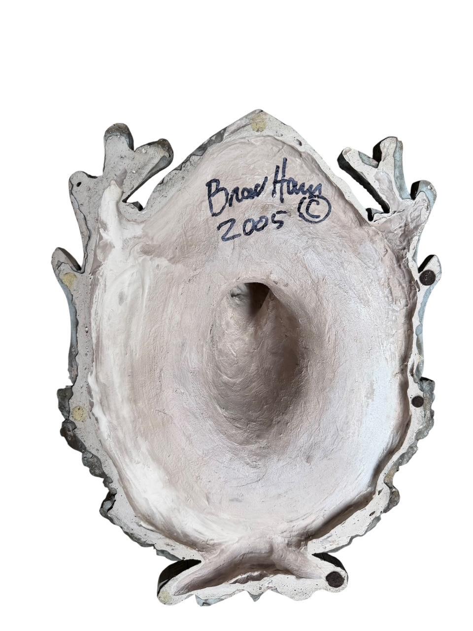 Cast Deer Head Ceramic, Signed Brad Hamn 2005, American