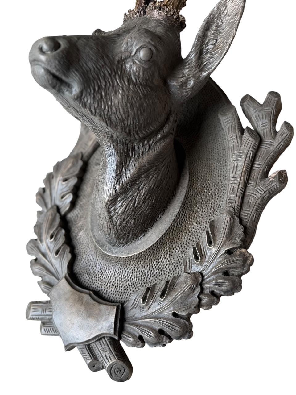 Cast Deer Head Ceramic, Signed Brad Hamn 2005, American