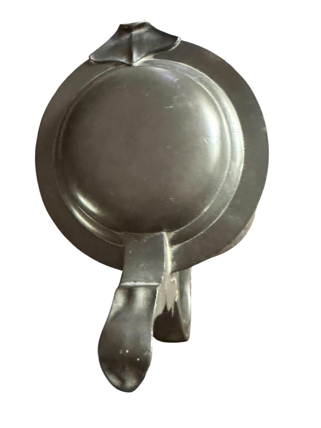 Kayserzinn 4305 Jugendstil Pewter Pitcher with Wood and Deer Antler