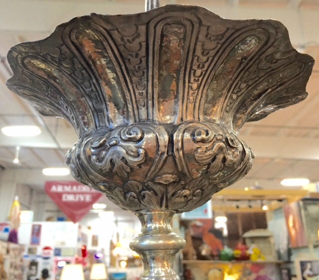 Pair of 16th/17th Century Silver over Copper Altar Sticks