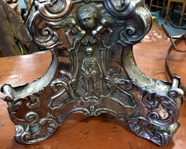 Pair of 16th/17th Century Silver over Copper Altar Sticks