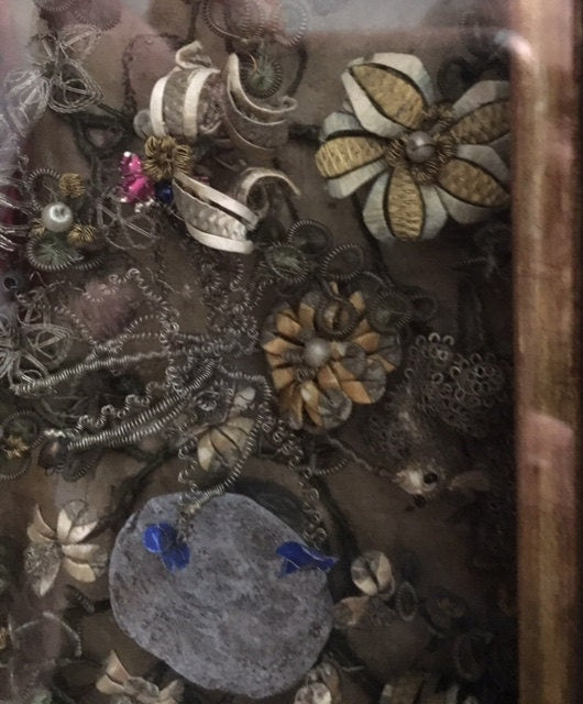 18th Century Framed Reliquary, Wax Medallions, Saint Relics, Austria